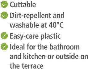 Сива пластмасова постелка за баня 50x80 cm Sassi - Wenko