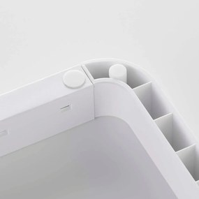 Бяла регулируема стойка за капаци и тигани Tower - YAMAZAKI