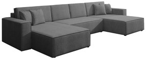 Разтегателен диван в П-образна форма BRATZ, 392x70x185, tokyo 60