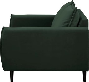 Тъмнозелен кадифен диван 138 cm Juli – Ropez