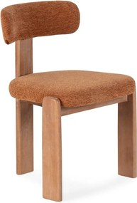 Тапицирани трапезни столове в комплект 2 бр. в тухлен цвят Nadia – MOME