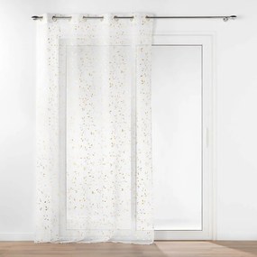 Завеса в бяло и златисто 140x240 cm Floressia – douceur d'intérieur