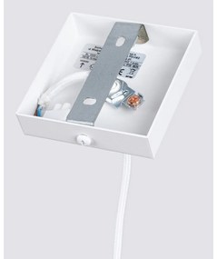 Бяло висящо осветително тяло Gleam – Sollux