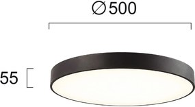 таванна светлина Viokef Madison-Диаметър: 50 См.-Черен