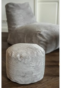 Тъмносив пуф от рипсено кадифе Mini – SLOWDOWN