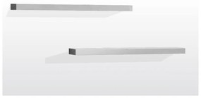 Бели детски етажерки в комплект от 2 броя Lara - Vipack