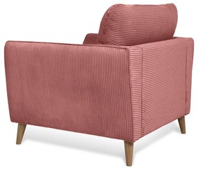 Розово кресло от рипсено кадифе Paris – Scandic