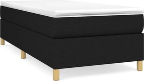 3120923 vidaXL Рамка за легло с пружини, Черно, 90x190 см, плат