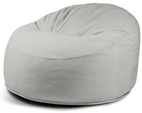 Светлосив пуф от букле Om 110 – SLOWDOWN