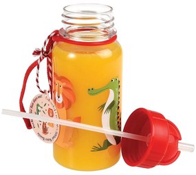 Червена тританова детска бутилка 500 ml Colourful Creatures – Rex London