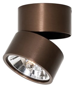 Модерен прожектор тъмно бронз кръгъл регулируем - Go Nine