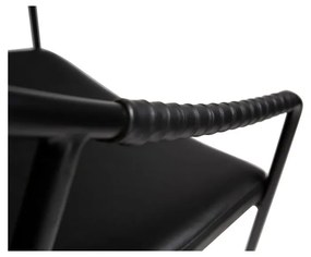 Стол за хранене от черна изкуствена кожа Boto - DAN-FORM Denmark