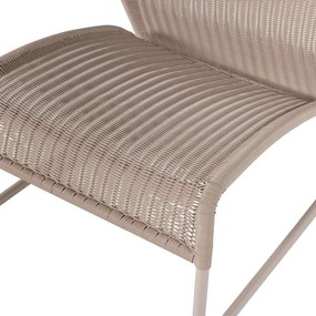 Бежов градински стол от изкуствен ратан West – WOOOD