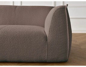 Кафяв диван от прежда с примки от букле 242 cm Giorgia – Bobochic Paris