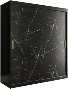 Гардероб Marmur 180-Black marble