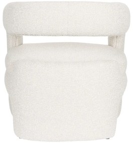 Бяло кресло от букле Nova – White Label