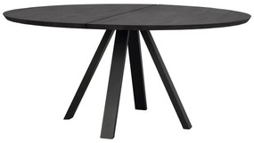 Кръгла маса за хранене с дъбов плот 150x150 cm Carradale - Rowico