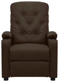 339123 vidaXL Наклоняем стол, кафяв, изкуствена кожа