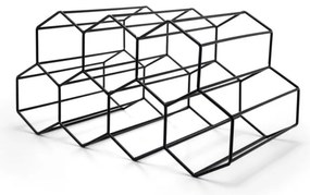 Черна метална стойка за вино - Leopold Vienna