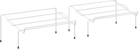 Комплект от 2 бели стойки за обувки от неръждаема стомана Cipok - Metaltex