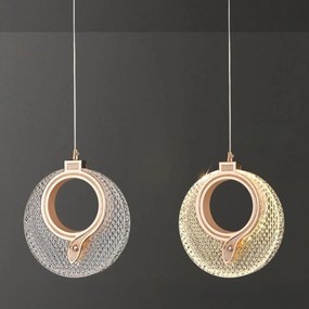 Висяща Кристална Лампа LHJ110-1CP LIGHT ROSE GOLD