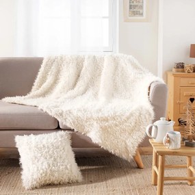 Декоративна възглавница от изкуствена кожа 45x45 cm Mouton – douceur d'intérieur