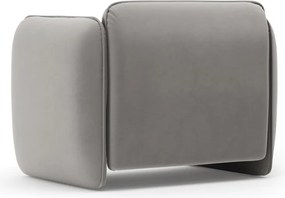 Тъмносиво кадифено кресло Georgia – Micadoni