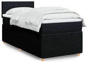 3289578 vidaXL Боксспринг легло с матрак, черно, 80x200 см, плат