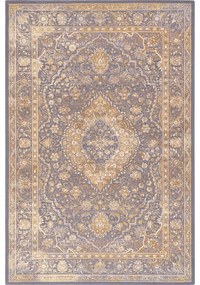Бежово-сив вълнен килим 133x180 cm Zana - Agnella
