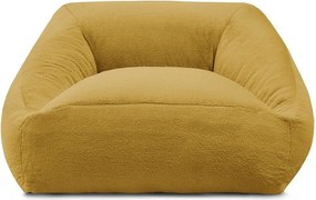 Жълт пуф от изкуствен косъм Lilibet – Bobochic Paris