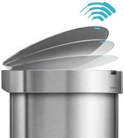 Безконтактен кош за отпадъци от неръждаема стомана 45 л - simplehuman