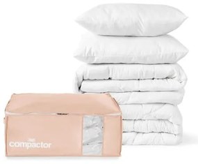 Вакуумни пластмасови кутии за съхранение на дрехи в комплект 3 бр. 65x45x27 cm Pink Edition – Compactor