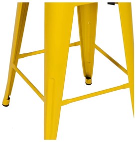 Жълти метални бар столове в комплект 2 бр. (височина на седалката 61 cm) – Ixia