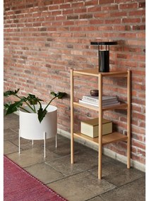 Черна LED затъмняваща се настолна лампа с метален абажур (височина 28 cm) BringMe – Hübsch