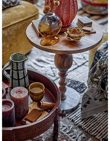 Табуретка в бежов и тъмнокафяв цвят Paloma – Bloomingville