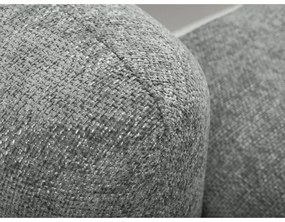 Сив шенилов разтегателен ъглов диван с място за съхранение (десен ъгъл) Mele – Makamii