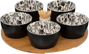 Сет за мезета Secret de Gourmet White Floral, 7 части