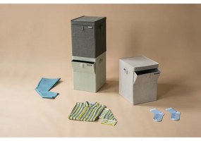 Кутия за пране Brabantia Stackable 1000827, 35 л, Преден отвор, Широк капак, Сгъваема, Сив