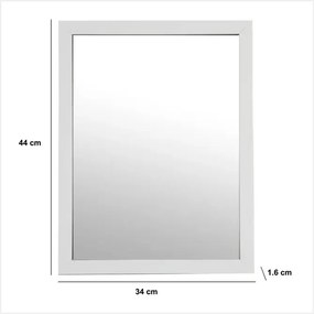 Огледало за баня 5five Matching First, Стенно, 34x44 cm