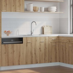 856078 vidaXL Долен шкаф за мивка, Lyon Artisan Oak, 80x46x81,5 см