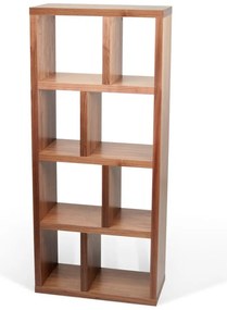 Кафява библиотека от декор от орех 70x159 cm Berlin – TemaHome