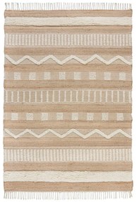 Бежов килим от юта , 160 x 230 cm Medina - Flair Rugs