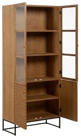 Витрина от декор от ясен в естествен цвят 84,5x198 cm – Ixia