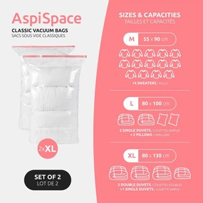 Вакуумни торбички в комплект от 2 броя Premium Valve XL – Compactor