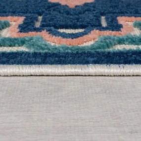 Син външен килим 200x290 cm Beach Floral – Flair Rugs
