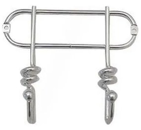 Стенно закачалка TWIST 13,5x16,5 см, хром с блясък