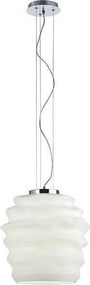 Redo 01-1141 - Висяща лампа на кабел MAGMA 1xE27/42W/230V Ø 30 см лъскав хром/бял