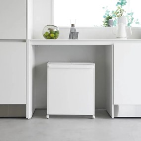 Бяло метално кошче за рециклиране Tower – YAMAZAKI