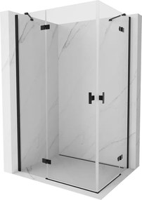 Mexen Mist-H Duo лява душ кабина 95 x 85 cm, прозрачно стъкло, черна - 8A5-095L-085P-70-00