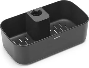 Органайзер за душ Brabantia ReNew 1004186, 7.5х13.3х24.4 см, Дъно с отвори за вода, Устойчивост на корозия, Тъмносив